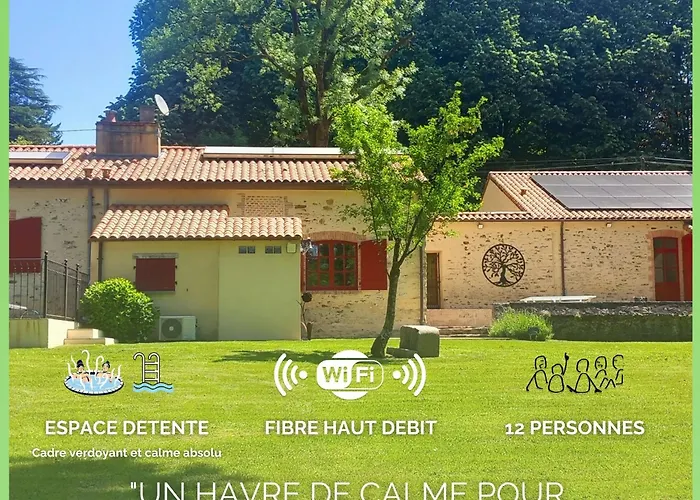 La Minoterie Pause Zen, & Piscine Prives 12 Personnes بيت للعطل *